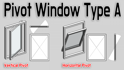 수직 수평 피봇 창 (Pivot Window)