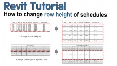 일람표 행높이 조절방법 (How to change row height of Revit schedules)