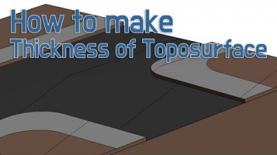 지형면 두께 만드는법 (How to make thickness of toposurface)