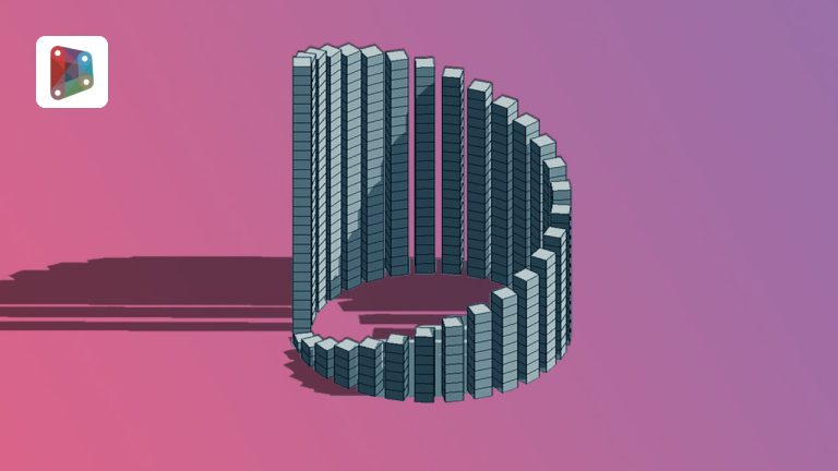 [Dynamo Geometry #03] Boxes increasing along a circle